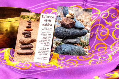 Balance with Buddha Oracle Deck 54 Cards to Balance Your Life and Emotions - Made in the USA - Same Day Shipping