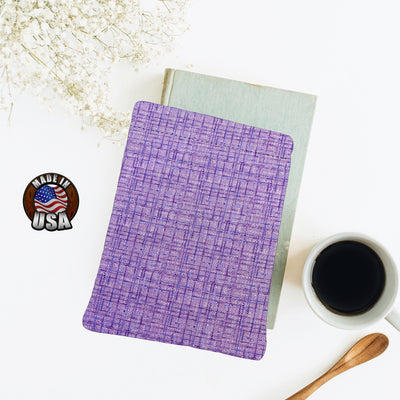 Purple Textured Coco Padded Book Sleeve | BookGoodies | Book Pocket | Protective Book Bag | Book Pouch | Bookish Nerd Gift
